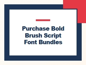 Bold Brush Script Font Bundles for Purchase Online